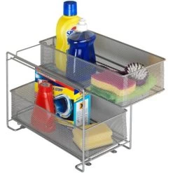 Wenko Schubladenregal 2 Etagen Metall Silber -Moderne Küche Verkauf 746248 1068 3