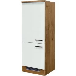 Flex-Well Exclusiv Demi-Geräteumbauschrank Vintea 60 Cm Magnolie Matt - Oak