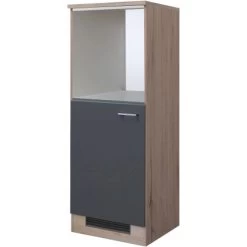 Flex-Well Exclusiv Demi-Geräteumbauschrank Morena 60cm Basaltgrau Matt-San Remo