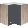 Flex-Well Exclusiv Eck-Oberschrank Morena 60 X 60 Cm Basaltgrau Matt - San Remo