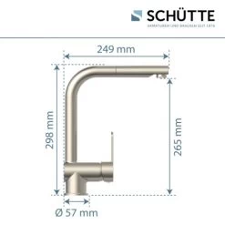 Schütte Spültischarmatur Mit Herausziehbarem Auslauf London Edelstahloptik -Moderne Küche Verkauf 7661846 2759 8
