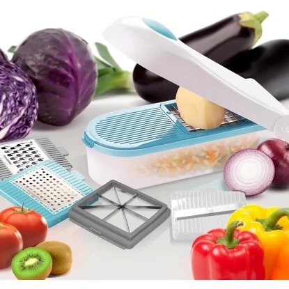 Multifunktion-Gemüseschneider VeggieDicer Blau 3 Multifunktion-Gemüseschneider VeggieDicer Blau