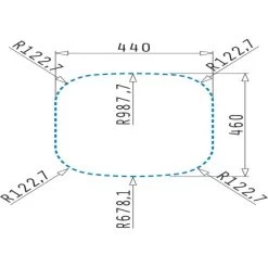 Pyramis Einbaubecken Kania Edelstahl -Moderne Küche Verkauf 820038 4891 3