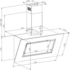 Respekta Backofen-Hauben Set EBDH-SET42090BS 90 Cm Black Steel 35 Respekta Backofen-Hauben Set EBDH-SET42090BS 90 Cm Black Steel -Moderne Küche Verkauf 825077 4384 CH42090BSA 11