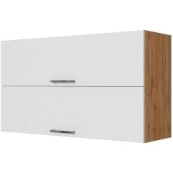 Held Möbel Klapphängeschrank Sorrento BxHxT 100 X 57 X 34 Cm Weiß-Wotaneiche
