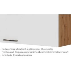 Held Möbel Klapphängeschrank Sorrento BxHxT 100 X 57 X 34 Cm Weiß-Wotaneiche -Moderne Küche Verkauf 853743 11016600 10