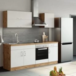 Held Möbel Klapphängeschrank Sorrento BxHxT 100 X 57 X 34 Cm Weiß-Wotaneiche -Moderne Küche Verkauf 853743 11016600 12