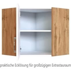 Held Möbel Eckhängeschrank Sorrento BxHxT 60 Cm X 57 Cm X 60 Cm Weiß-Wotaneiche -Moderne Küche Verkauf 853755 11016600 3