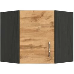 Held Möbel Eckhängeschrank Sorrento BxHxT 60 X 57 X 60 Cm Wotaneiche-Grafit