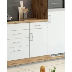 Held Möbel Unterschrank Sorrento 50 X 85 X 60 Cm Tür Schubk. + EL-B. Weiß-Wotan. -Moderne Küche Verkauf 853760 11016600 13