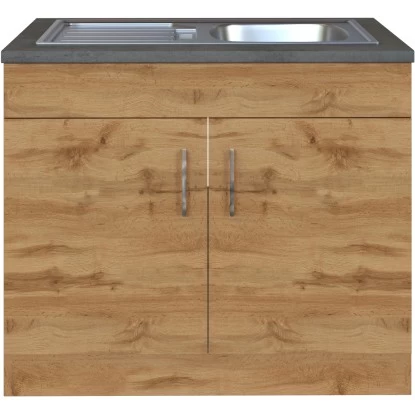 Held Möbel Spülenschrank Sorrento B100 X H85 X T60 Cm 2 Türen Wotaneiche 3 Held Möbel Spülenschrank Sorrento B100 X H85 X T60 Cm 2 Türen Wotaneiche