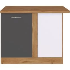 Held Möbel Eckunterschrank Sorrento 110 X 85 X 60 Cm Tür + EL-B. Anth.-Wotan.