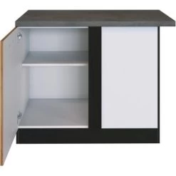 Held Möbel Eckunterschrank Sorrento 110 X 85 X 60 Cm Tür + EL-B. Wotan.-Grafit -Moderne Küche Verkauf 853846 11016600 3