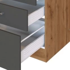 Held Möbel Kochfeldumbauschrank Sorrento 60 X 85 X 60 Cm 2 SK 1 AZ Anthr.-Wotan. -Moderne Küche Verkauf 853848 11016600 8