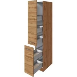 Held Möbel Apothekerschrank Sorrento 30x 200x 60 Cm 2 Ausz. 5 Fächer Wotaneiche -Moderne Küche Verkauf 853931 11016600 3