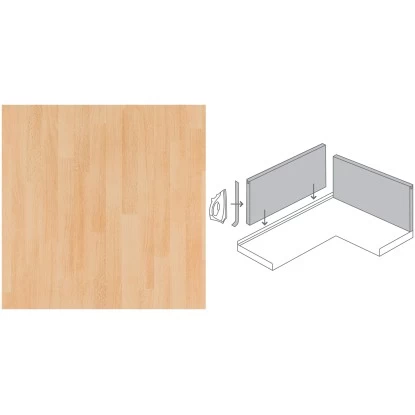 Küchenrückwand 296 Cm X 58,5 Cm Buche Parkett (BU37 POF) 4 Küchenrückwand 296 Cm X 58,5 Cm Buche Parkett (BU37 POF) – Bild 2