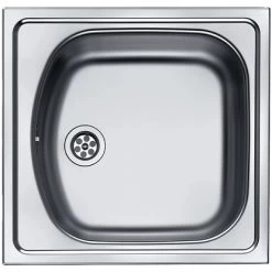 Eurodomo Einbauspüle Norm 45,5 Cm X 43,5 Cm Edelstahl Glatt