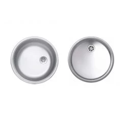 Rundbecken-Set Edelstahl Mit Korb Und Brett -Moderne Küche Verkauf 951117 picture 4