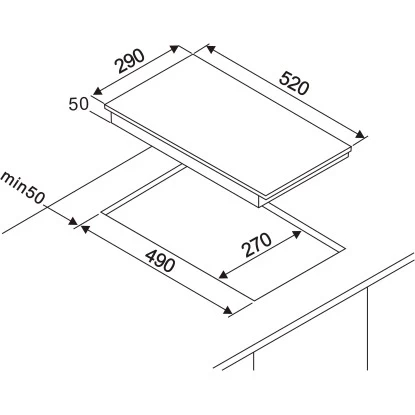 Respekta Domino-Glaskeramikkochfeld KM9130T-28Rahmenlos 5 Respekta Domino-Glaskeramikkochfeld KM9130T-28Rahmenlos – Bild 3