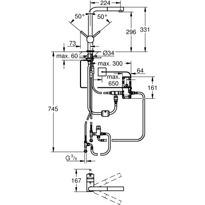 Grohe Elektronische Einhand-Küchenarmatur Minta Touch L-Auslauf 4 Grohe Elektronische Einhand-Küchenarmatur Minta Touch L-Auslauf – Bild 2